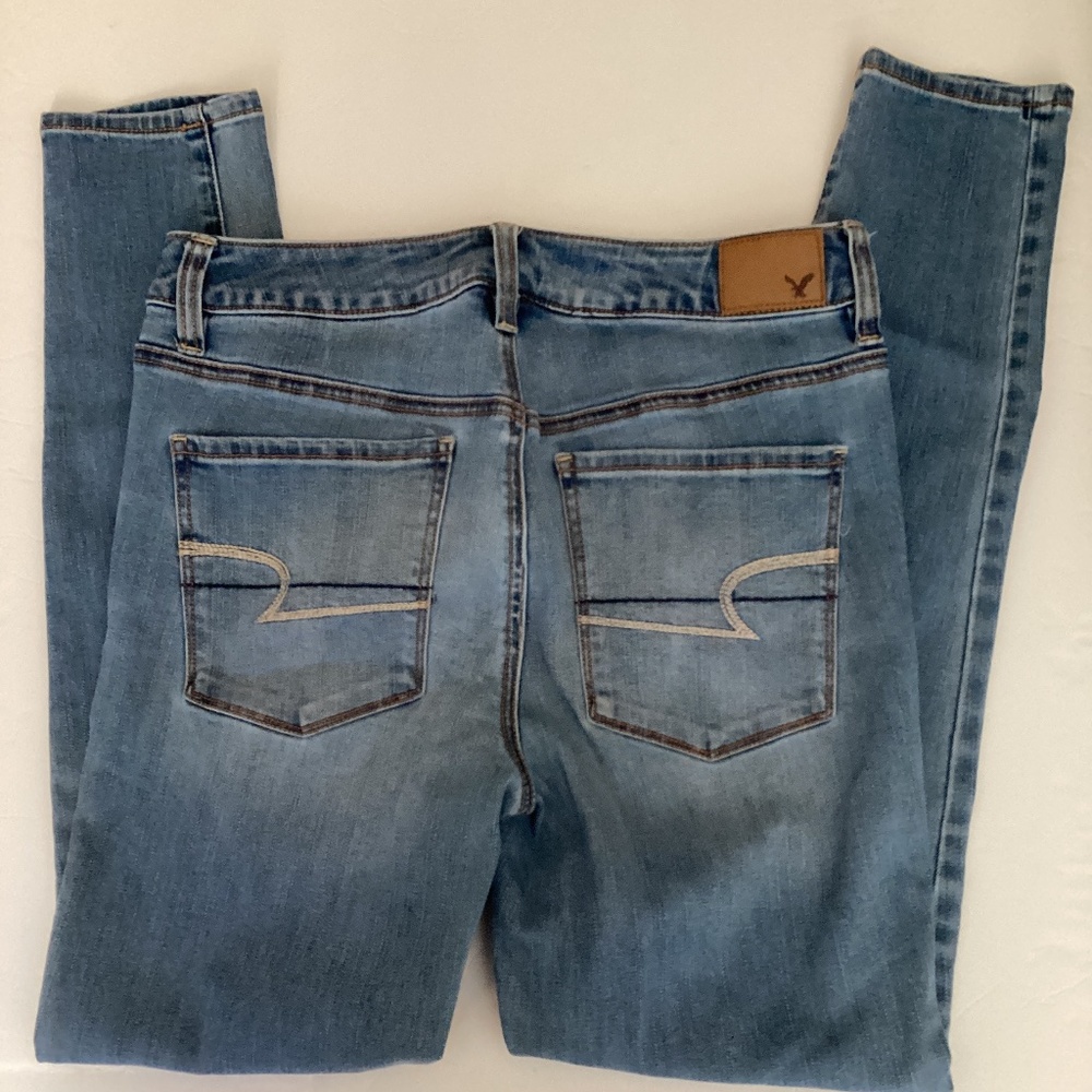 American Eagle Jeggings SUPER STRETCH Hi-Rise Jegging Size 6 Regular - Picture 2 of 5
